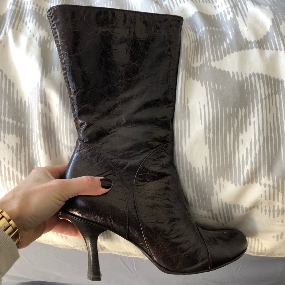 Kenneth ColeBrown leather boot